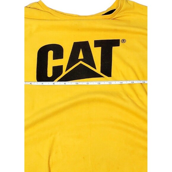 Caterpillar CAT Tractor Vintage Long Sleeve T-Shirt M Workwear Logo Classic - Picture 4 of 10